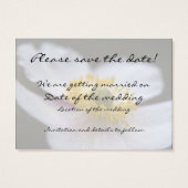 Japanischer Anemone ・ Save the Date Mini-Karte (Rückseite)