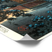 Japanischer Asakusa Kinryūzan Tempel in Mondlicht Poster (Ecke)