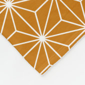 Japanischer Asanoha (groß) Burgund & Gold Fleecedecke (Ecke)