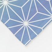 Japanischer Asanoha (groß) Pastel Rainbow Fleecedecke (Ecke)