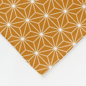 Japanischer Asanoha Traditioneller Print Burgund & Fleecedecke (Ecke)