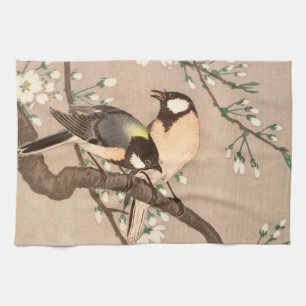 Japanischer Asiatischer Ohara Koson Vogel Meise Si Geschirrtuch