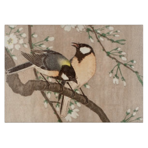 Japanischer Asiatischer Ohara Koson Vogel Meise Si Schneidebrett