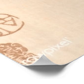 Japanischer Asiatischer Vogel Chickadee Songbird Poster (Ecke)