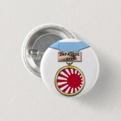 Japanischer Asmedaillenknopf Button (Vorne & Hinten)