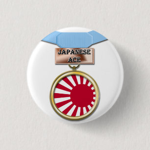 Japanischer Asmedaillenknopf Button