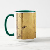 Japanischer Bamboo & Plum Tree von Ogata Kōrin Tasse (Links)
