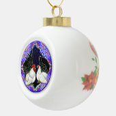 Japanischer Bantam Circle Keramik Kugel-Ornament (Rechts)