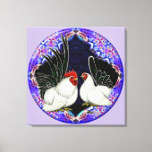 Japanischer Bantam Circle Leinwanddruck (Vorderseite)