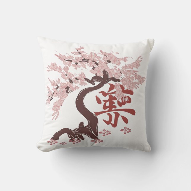 japanischer Baum Kissen (Vorderseite)