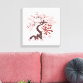 japanischer Baum Leinwanddruck (Insitu (Wohnzimmer))