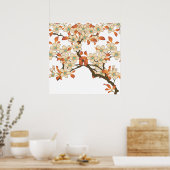 Japanischer Baum Poster (Küche)