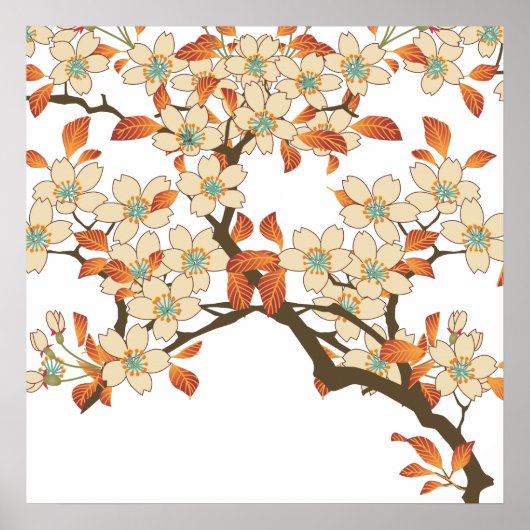 Japanischer Baum Poster (Vorne)