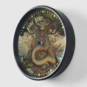 Japanischer Baumdrache Uhr (Winkel)