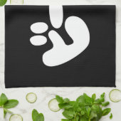 Japanischer Beer ビ ル Katakana Sprache Geschirrtuch (Gefaltet)