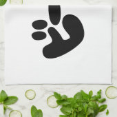 Japanischer Beer ビ ル Katakana Sprache Geschirrtuch (Gefaltet)