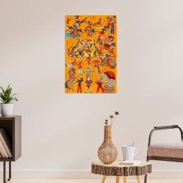 Japanischer Big Circus (1871) Matte Poster Print