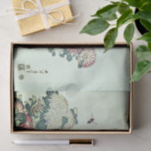 JAPANISCHER BLUMEN-DRUCK MIT BIENE Seidenpapier (Geschenk)