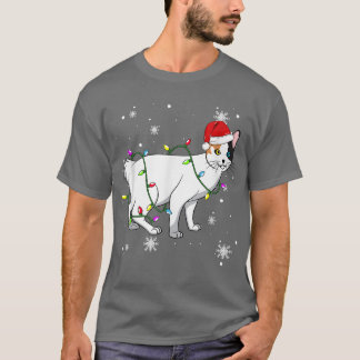 Japanischer Bobtail Chat WeihnachtsLICHT Weihnacht T-Shirt