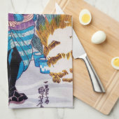 Japanischer Bonsai Master, Kuniyoshi, Ukiyo-e Geschirrtuch (Viertel Falte)