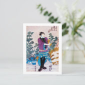 Japanischer Bonsai Master, Kuniyoshi, Ukiyo-e Postkarte (Stehend Vorderseite)