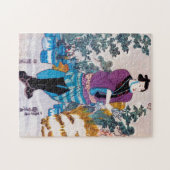 Japanischer Bonsai Master, Kuniyoshi, Ukiyo-e Puzzle (Horizontal)