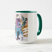 Japanischer Bonsai Master, Kuniyoshi, Ukiyo-e Tasse (VorderseiteRechts)