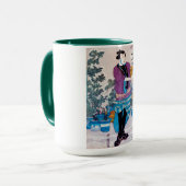 Japanischer Bonsai Master, Kuniyoshi, Ukiyo-e Tasse (Vorderseite Links)
