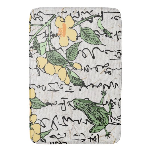 Japanischer Botanischer Frosch Toad im achtzehnten Badematte (Vorderseite Vertikal)