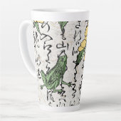 Japanischer Botanischer Frosch Toad im achtzehnten Milchtasse (Linke Ecke)