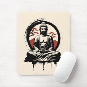 Japanischer Buddha Zen Mousepad