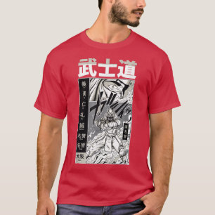 Japanischer Bushido Samurai Warrior Manga Fighter T-Shirt