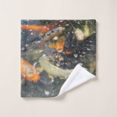 Japanischer Carp Koi Fisch schwimmen Badhandtuch Set (Waschlappen)