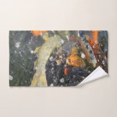 Japanischer Carp Koi Fisch schwimmen Badhandtuch Set (Handtuch)