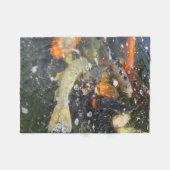 Japanischer Carp Koi Fisch schwimmen Fleecedecke (Vorderseite (Horizontal))