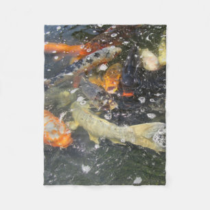 Japanischer Carp Koi Fisch schwimmen Fleecedecke