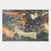 Japanischer Carp Koi Fisch schwimmen Geschenkpapier Set (Vorderseite 2)