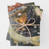 Japanischer Carp Koi Fisch schwimmen Geschenkpapier Set (Beispiel)
