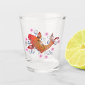 Japanischer Carp Koi Schnapsglas (Vorderseite)