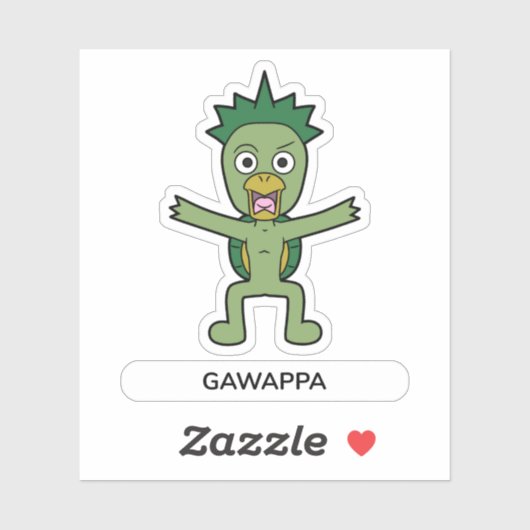 Japanischer Cartoon Yokai Gawappa Aufkleber (Blatt)