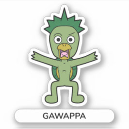 Japanischer Cartoon Yokai Gawappa Aufkleber