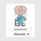 Japanischer Cartoon Yokai Monster Nurarihyon Aufkleber (Blatt)