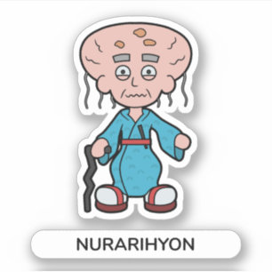 Japanischer Cartoon Yokai Monster Nurarihyon Aufkleber