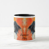 Japanischer Chin Dog Impressionistischer Paint Tasse (Zentrum)