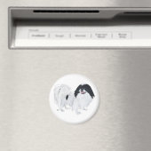 Japanischer Chin Dog Magnet (In Situ (Geschirrspüler))