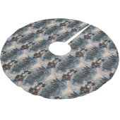 Japanischer Chin Dog Riding Motorrad Weihnachten Polyester Weihnachtsbaumdecke (Schrägansicht)