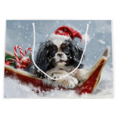 Japanischer Chin Dog Weihnachtsfest Große Geschenktüte (Vorderseite)