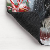 Japanischer Chin Dog Weihnachtsfest Mousepad (Ecke)