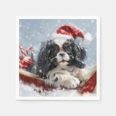 Japanischer Chin Dog Weihnachtsfest Serviette (Vorderseite)