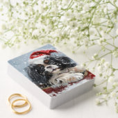 Japanischer Chin Dog Weihnachtsfest Spielkarten (Insitu (Hochzeit))